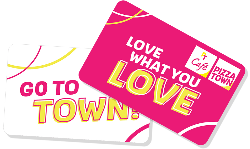 PT Cafe Pizzatown Gift Cards Style 1